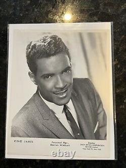 Lot de 3 photos d'artistes musicaux afro-américains masculins en format 8x10