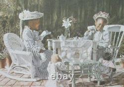 'Melinda Byers Les filles afro-américaines prennent le thé - Giclée sur toile'