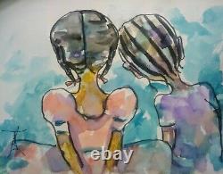 Original African American Grande Galerie 20x20 Enduite De Toile Reproduction