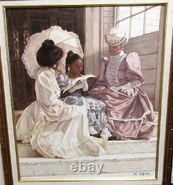 Peinture Giclee sur toile de trois générations afro-américaines de Melinda Byers