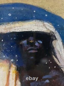 Peinture à l'huile moderne importante de Thomas Blackshear II, artiste afro-américain noir