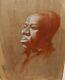 Peinture Originale à L'aquarelle D'un Homme Afro-américain De Bovet.