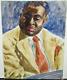 "peinture Originale à L'aquarelle De Moore Art Tatum, Artiste Afro-américain"