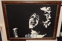 Peinture originale acrylique sur toile de Billie Holiday, femme afro-américaine