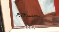 Père R. Berson & Jumeaux, Peinture à l'huile originale sur toile d'Afro-Américains