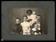 Photo Ancienne Young African American Nanny & Id'd Wright Family, Cochran Black