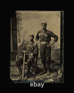 Photo rare de l'histoire du baseball avec des joueurs afro-américains WICHITA KANSAS RATTLERS