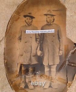 Photos de vétérans afro-américains (Buffalo Soldiers) de l'époque des années 1915