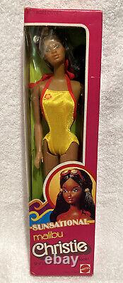 Poupée Barbie Mattel Sunsational Malibu Christie 1981 (7745) jamais ouverte (NRFB)