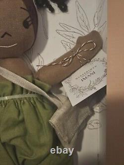 Poupée en lin faite à la main Harperiman Imani 14 pouces pour les jeux créatifs des enfants