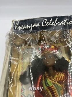 Poupées rares et anciennes de mariage africain 1995 IMANI & MENELIK Célébration de Kwanzaa