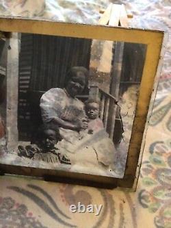 Rare Antique 1800s Penn État Afro-américain Famille Histoire Sociale Toboggan