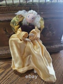 Rare Vintage Allemand B. A. P. S. Baps Doll House Dollhouse Angel Doll Avec Pieds Métalliques