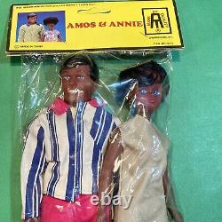 Rare Vintage Barbie Clone Couple Noir Africain-Américain Amos & Annie NRFP