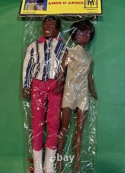 Rare Vintage Barbie Clone Couple Noir Africain-Américain Amos & Annie NRFP