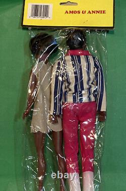 Rare Vintage Barbie Clone Couple Noir Africain-Américain Amos & Annie NRFP