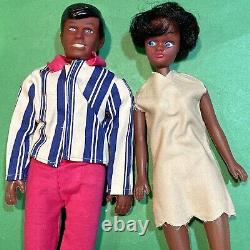 Rare Vintage Barbie Clone Couple Noir Africain-Américain Amos & Annie NRFP