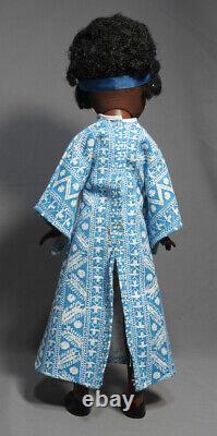 Shindana USA 1969 African American Black Malaika Doll 15talles Yeux Peints