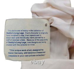 Signé K Germany Ltd Ed Daddy's Long Legs Doll Esther 3208 Avec La Chaise Orig Rare