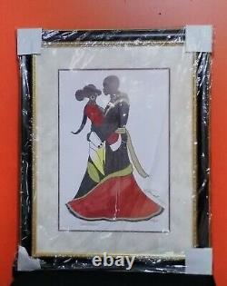 Soulmates By Andre Thompson African American Matted And Framed Art #640/1200