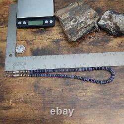 South African Sugilite Banc Navajo Saucer Pearl Collier De Perles Sterling