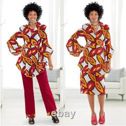 Taille 14 Ashro Rouge Or Ethnic African American Pride Lashana 3 Pièce Garde-robe