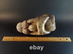 Tribal Ethnic African Central American Pre-columbian Carved Stone Figure 7 High