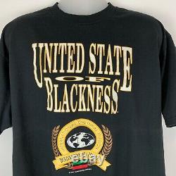 Vintage 90s United State Of Blackness T Shirt African American USA Made 2xl XXL